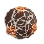 Galleta con dulce de leche y cubierta sabor chocolate